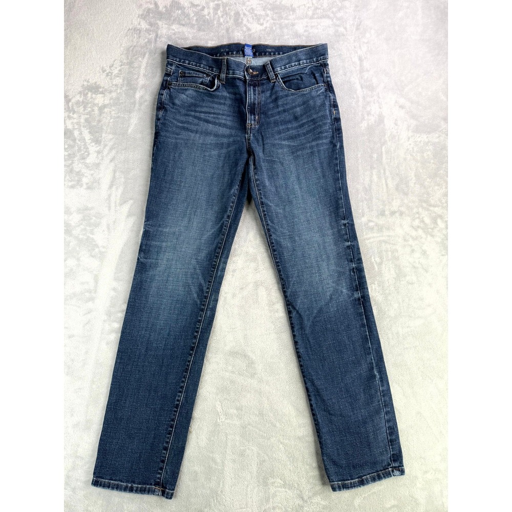 APT .9 Premier Flex Straight Leg Jeans Mens 34x32 Blue Denim Cotton Low Rise